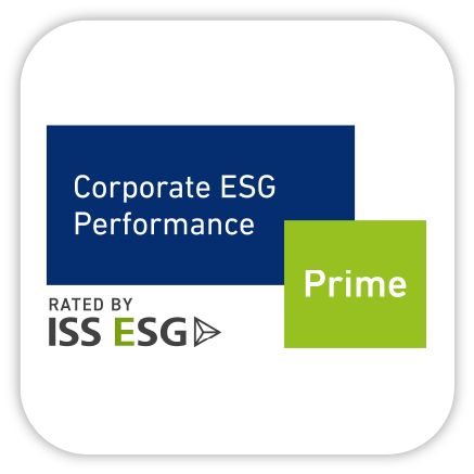 Corporate ESG Performance, rated Prime by ISS ESG